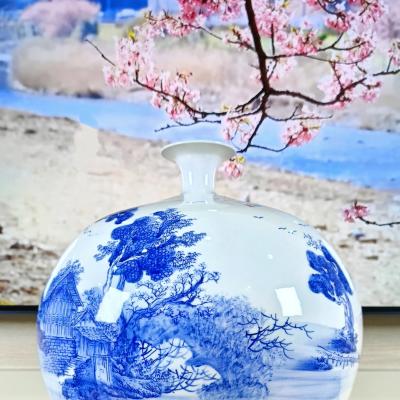 Bình Hút Lộc hoạ tiết Thôn Trang Dưới Núi